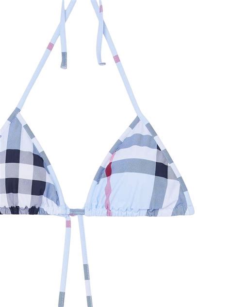 farfetch burberry bikini|burberry triangle bikini.